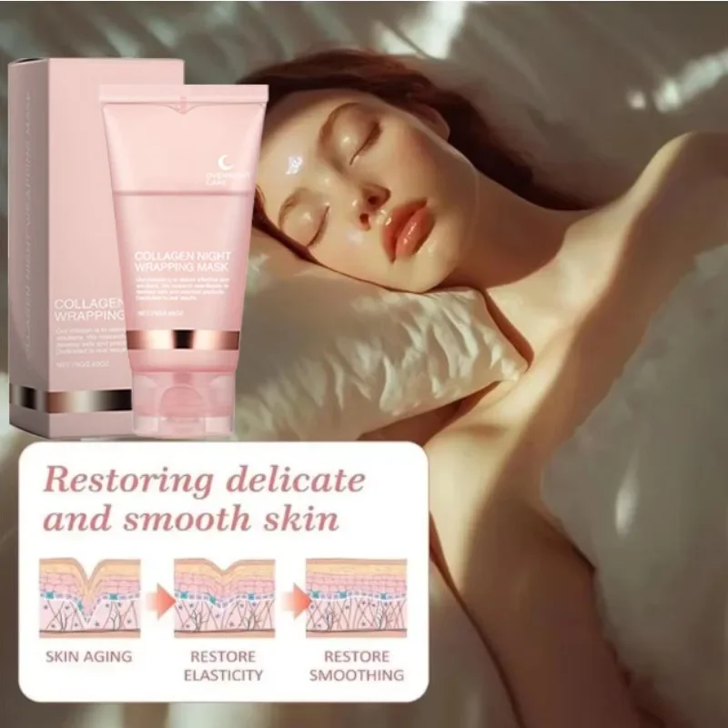 

Korean Collagen Wrapping Peel Off Facial Mask Elasticity Hydration Reduces Sagging Dullness Hydrolyzed Collagen Skin Care