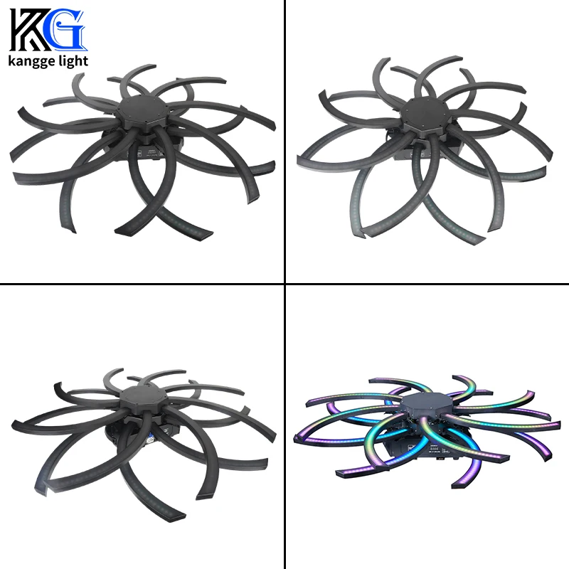 Led 180W Windmill Pixel Light Rotating 3in1 Stage Bar Light DMX Indoor Strobe Effect RGB Pixel Lights for DJ Disco Party Club