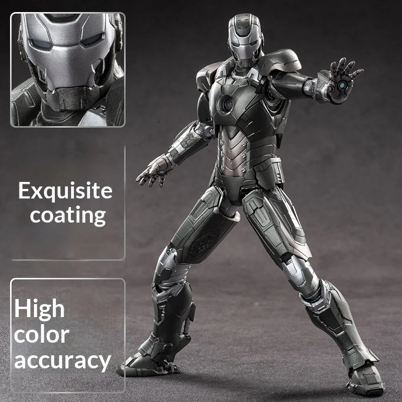 Zhongdong Marvel Iron Man MK14 Action Figure Movable Joints Mecha Collectible Model Desktop Decoration Gift For Fans view 2