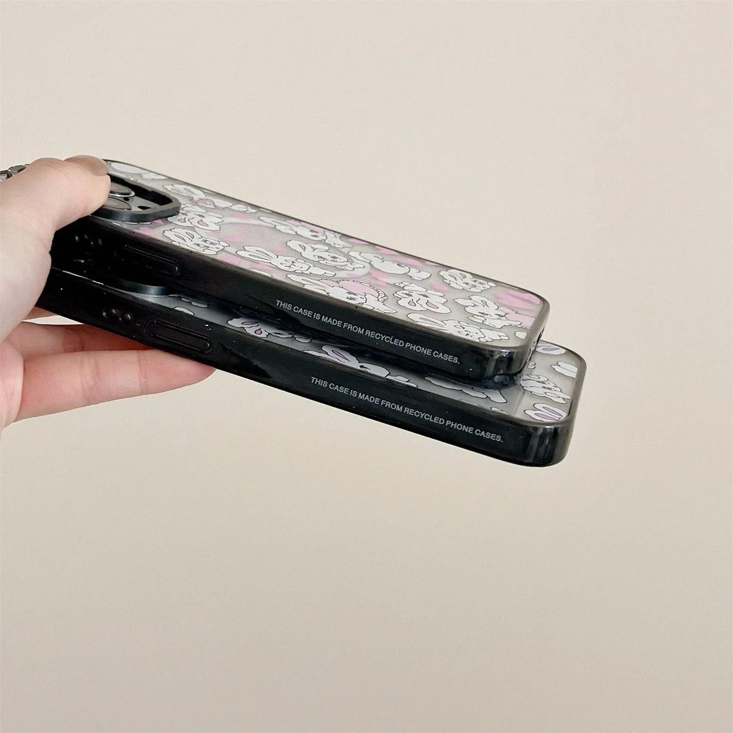 2.0 Acrylic Upgrade Border MagSafe Heart Rabbit Phone Case Cover for iPhone 12 13 14 15 Pro Max Case for iPhone 15 Pro