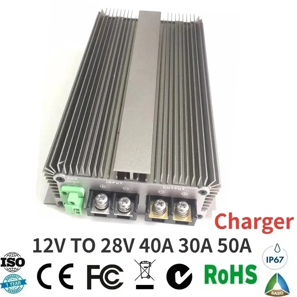 

12V TO 28V Charger 20A 40A 30A 50A DC DC 11V to 16V Step Up Converter Constant Current Battery For 28V Lead Acid Battery
