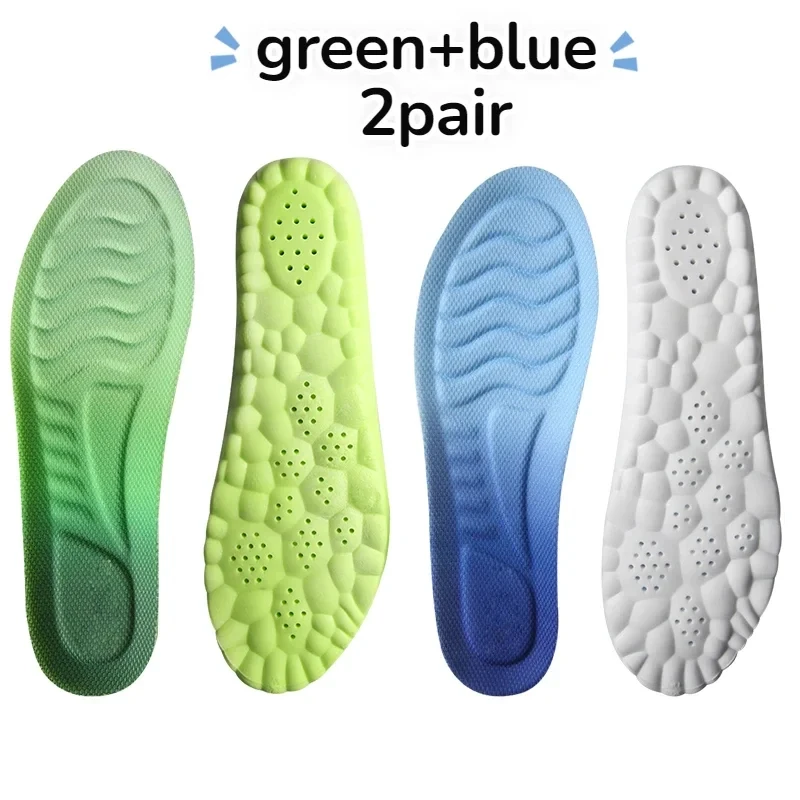 

4pcs 4D Cloud Technology Sports Insoles for Shoes Sole Soft Breathable Shock Absorption Cushion Running Orthopedic Care Insoles
