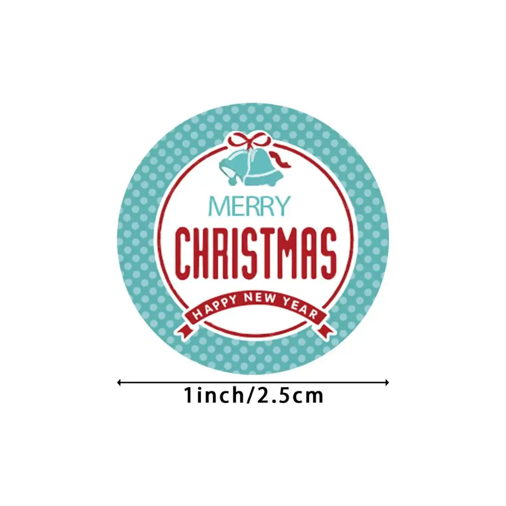50-500pcs New Christmas Stickers Cartoons Gift Card Party Package Cute Santa Label Sealing Decor Party Supplies For Reward Kid