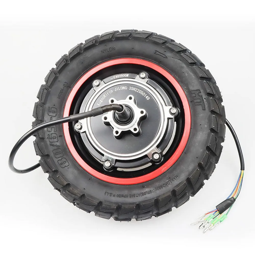 

10Inch Electric Scooter Motor 48V 800W With 80/65-6 Tubeless Tire For Kugoo M4 M4PRO Electric Scooter Upgrade Replace Parts