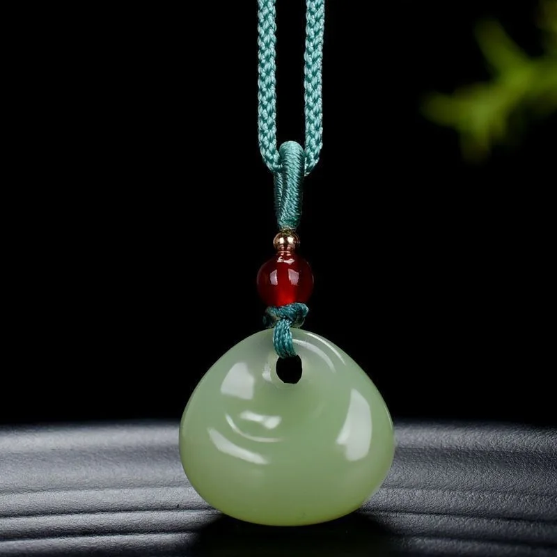 

Натуральный Hetian Jade Ruyi кулон ожерелье жадеит ювелирные изделия мужские подарки буддийский счастливый резной модный очаровательный женский амулет