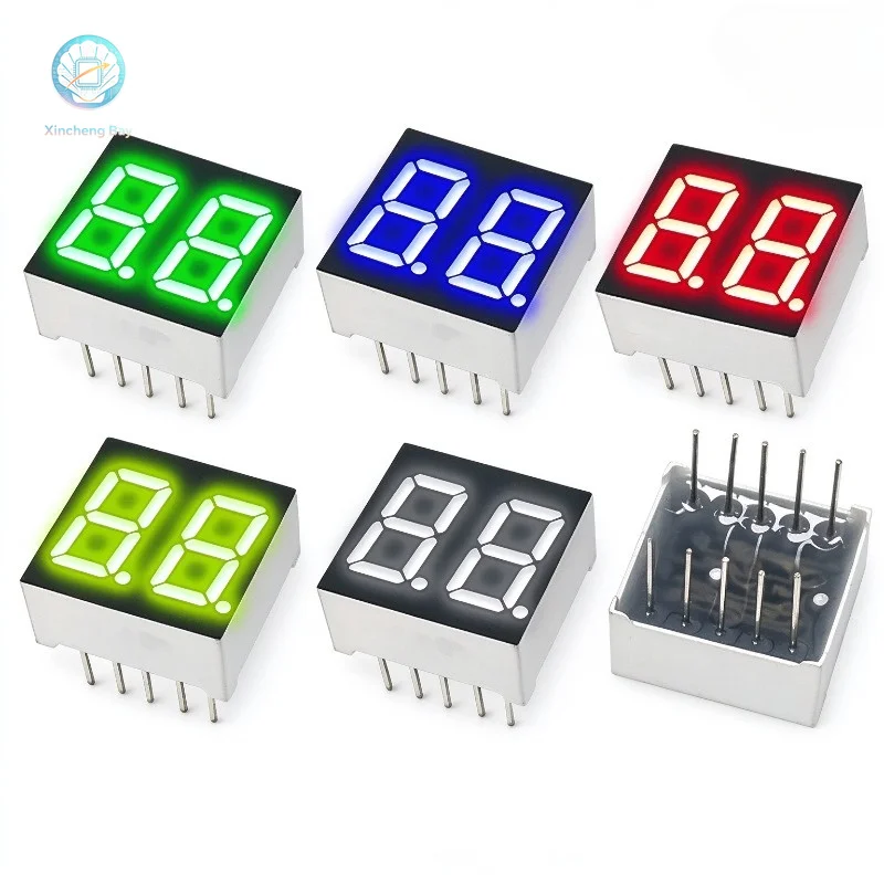 10pcs LED digital tube 0.36 inch 4-digit 3461AS/AH common cathode 3641BS/BH common anode high brightness red green white NEW