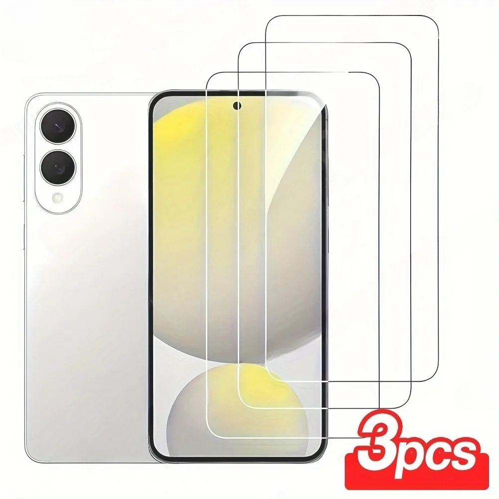 3Pcs HD Tempered Glass Film for Samsung Galaxy S25 S24 Ultra S23 S22 S21 Plus S25 Edge S24 S23 S21 FE Screen Protector