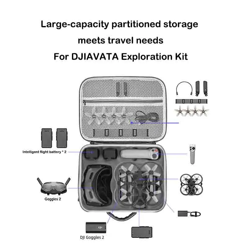 กระเป๋าใส่โดรน DJI Avata แบบกันน้ำ พร้อมเคสป้องกัน สำหรับพกพาและจัดเก็บ