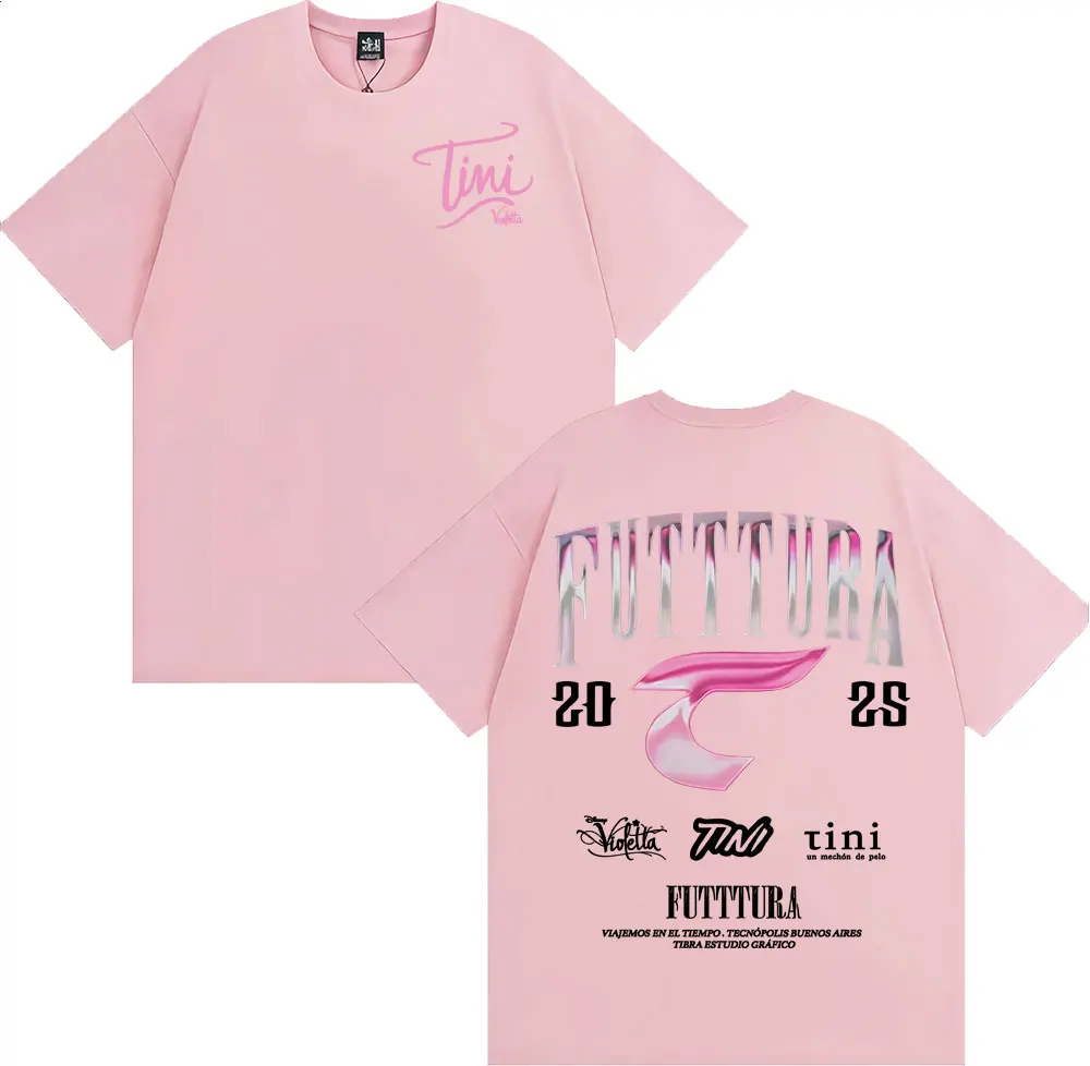 المغني تيني ستوسيل فوديرا ألبوم 2025 جولة تي شيرت الرجال النساء الموضة الجمالية الرجعية تي شيرت القطن عادية المتضخم تي شيرت #5