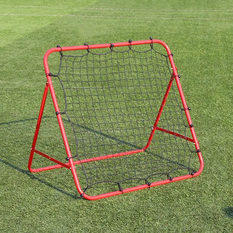 Football Rebounder Net Sports Ball Replacement Net 39.37x39.37 Inches Soccer Rebound Catching Net With 20 Ropes Catching Tool