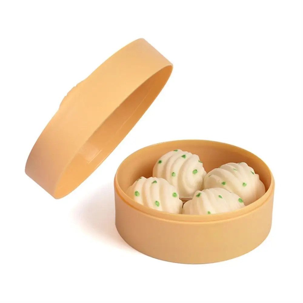 Steamed Dumpling Stuffed Bun Toy Simulation Design Comfortable Fidget Sensory Toy Exquisite Hand Exercise Squeeze Toy