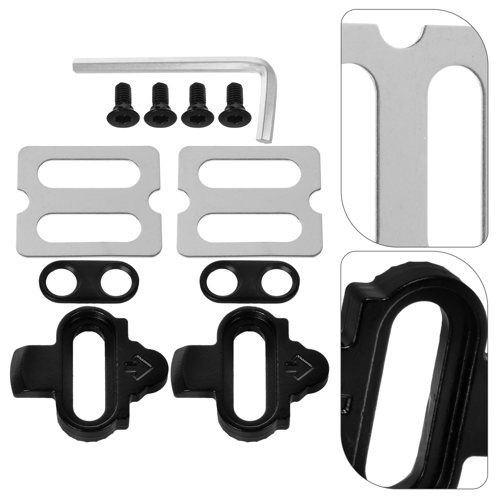 

1Set Robust Bicycle Cleats Selflocking Mechanism Versatile Use for Various Bike Types Cycling Shoe Clips Easy Installation