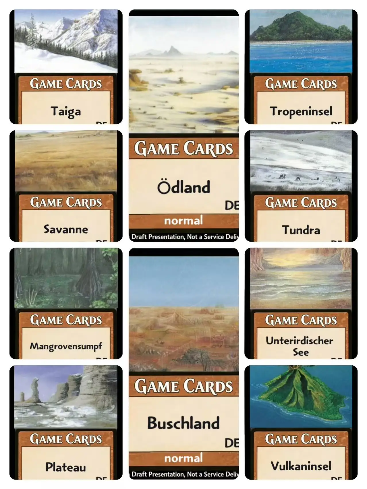 Selling Normal part Geman FBB land  Chain of Smog Ashes of the Fallen Sliver Overlord  Dance of ... best quality proxy card