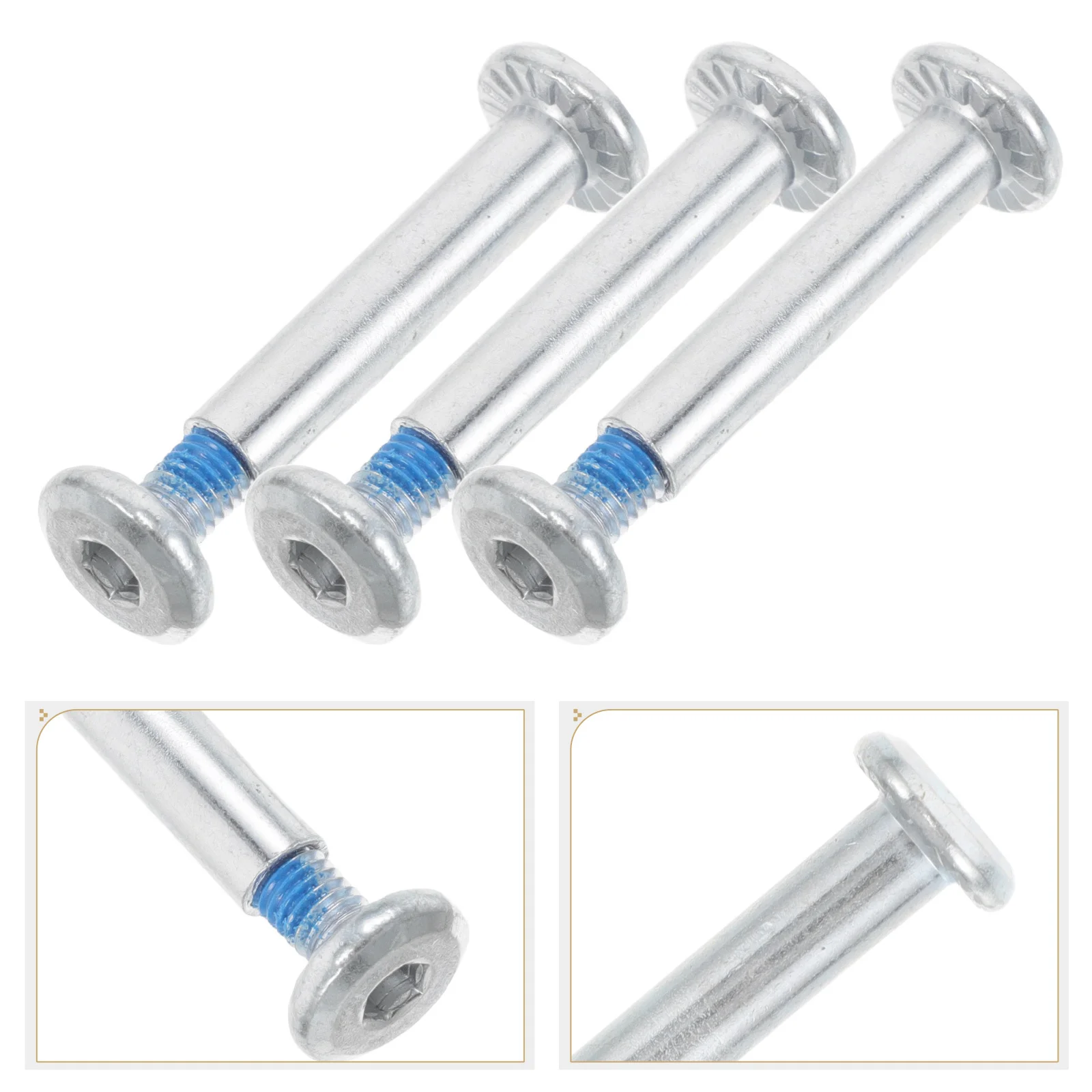 

20pcs Roller Skating Axle Screws Universal Fit For Inline Skate Wheels Bearings Replacement Fast Installation Sturdy Hexagon