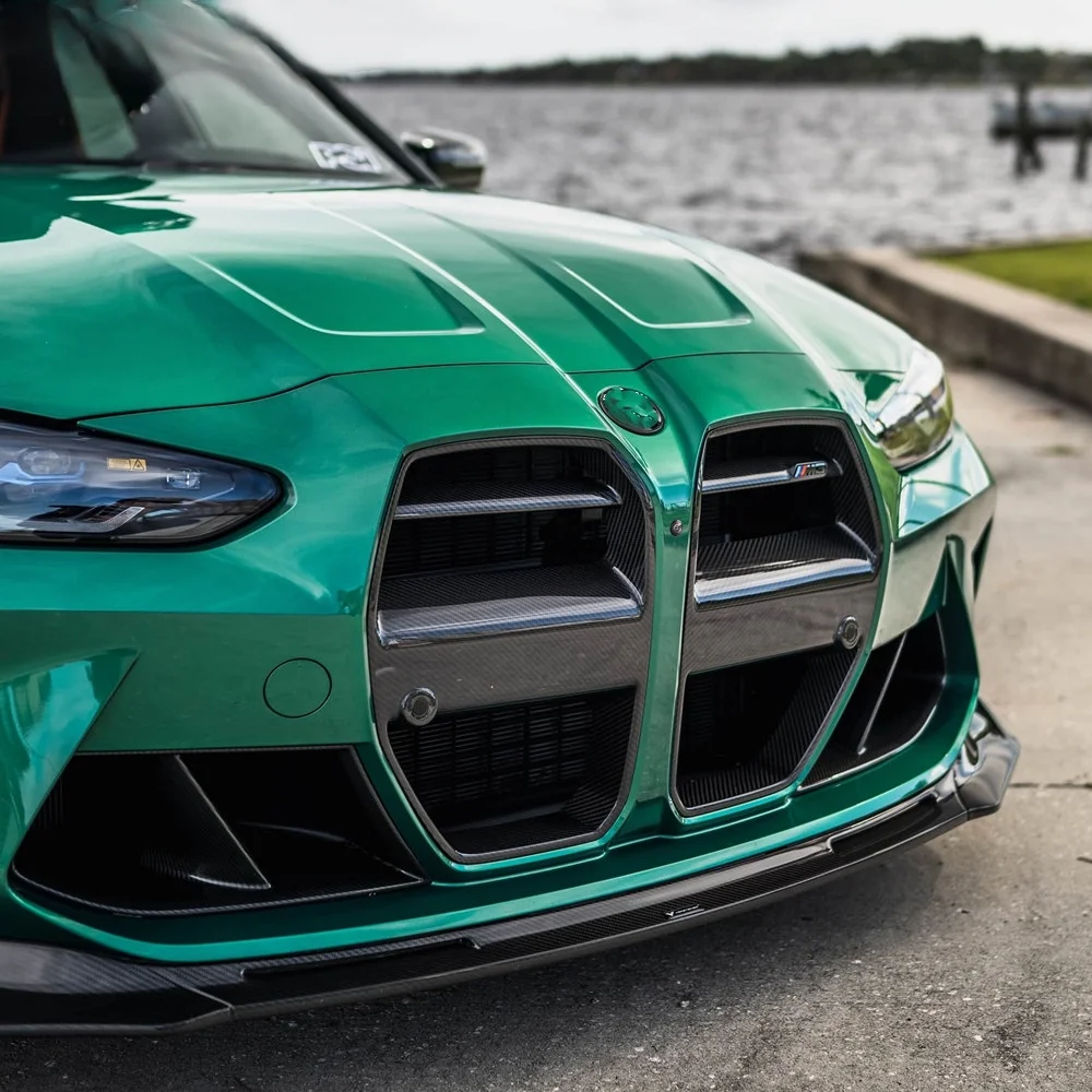2020- Grille Fit Dry Carbon Fiber Material Car Grille Frame 6
