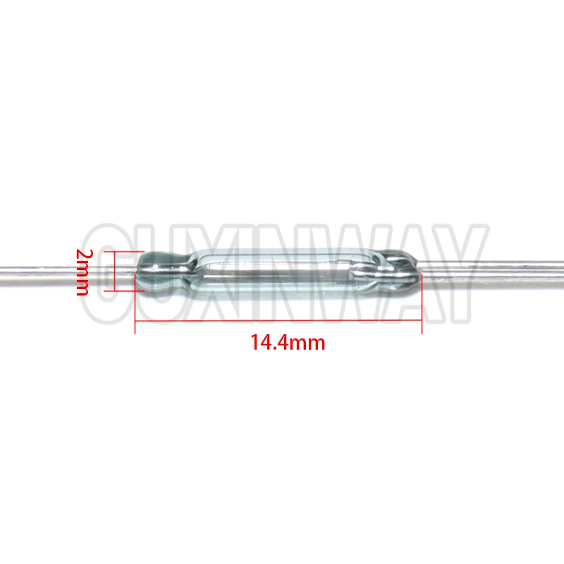 10PCS 2.5X14MM NO NC Conversion 3Pin Magnetic Switch 2.5*14mm Normally Open Normally Closed Conversion for Sensors Reed Switch