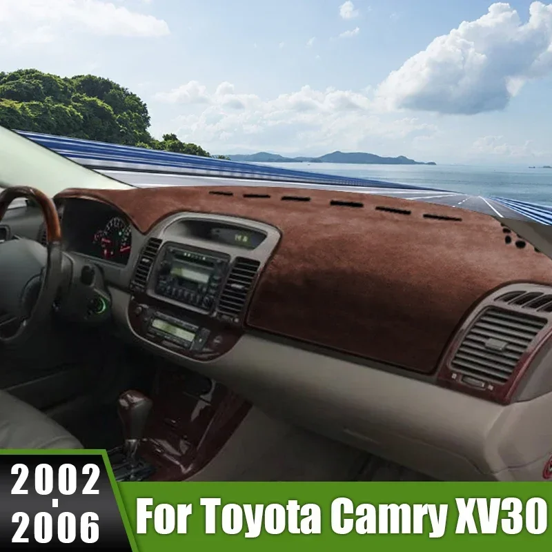 Car For Toyota Camry XV30 2002 2003 2004 2005 2006 Dashboard Cover Avoid Light Pads Instrument Panel Anti-UV Protective Carpets