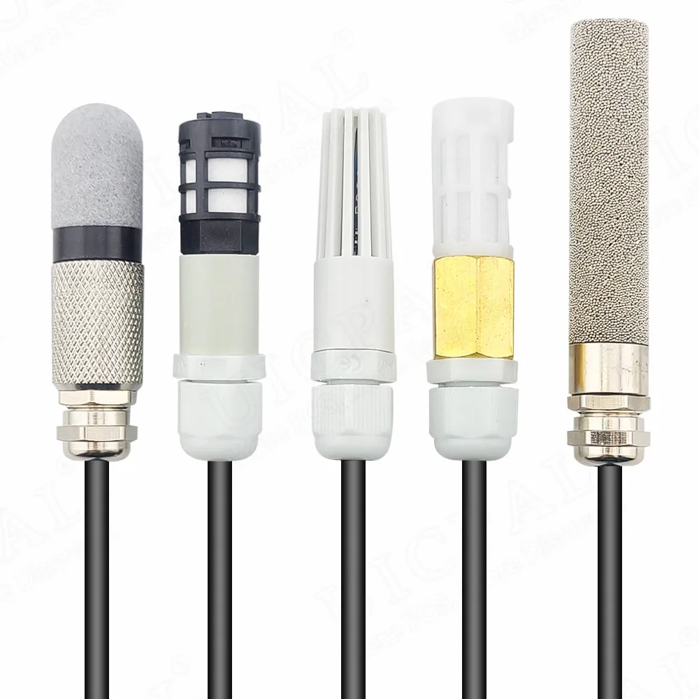 RS485 Temperature Humidity Sensor Module Probe Cable Modbus RTU IP67  Sensors Modules 20CM Waterproof PE PVC Metal -40°C to 85°C