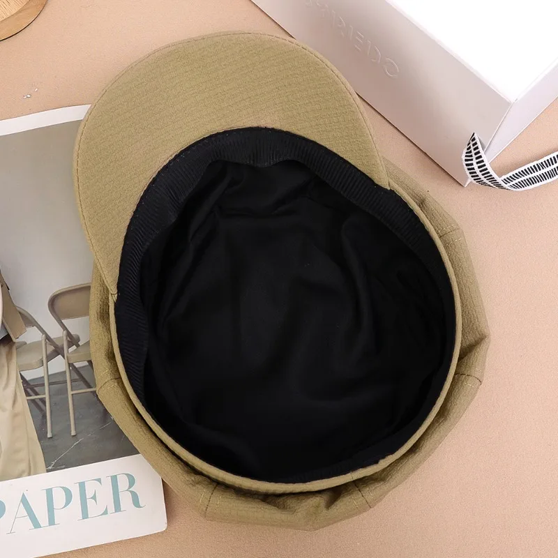 Retro Autumn Winter Hats for Women Solid Plain Octagonal  Cap Men Ladies Casual Hats Winter Berets Women Painter Caps