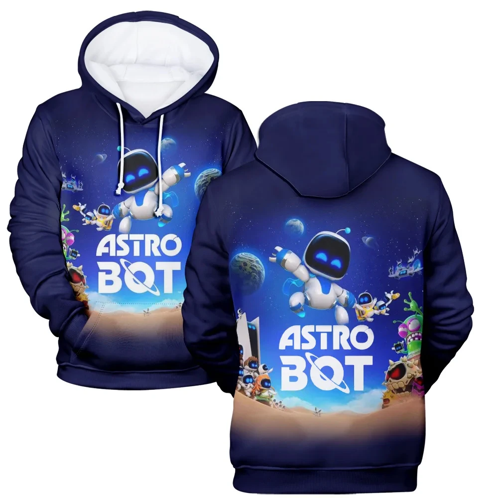 Astro Bot Game 3D Print Hoodies Men Women Casual Fashion Oversized Sweatshirts Hoodie Harajuku Pullovers Tracksuit Man Clothing