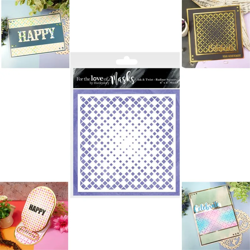 

Сияющие квадраты, трафарет для резки металла, украшение для скрапбукинга, дневника, трафарет для тиснения, шаблон для поздравительной открытки «сделай сам», ручная работа 2025