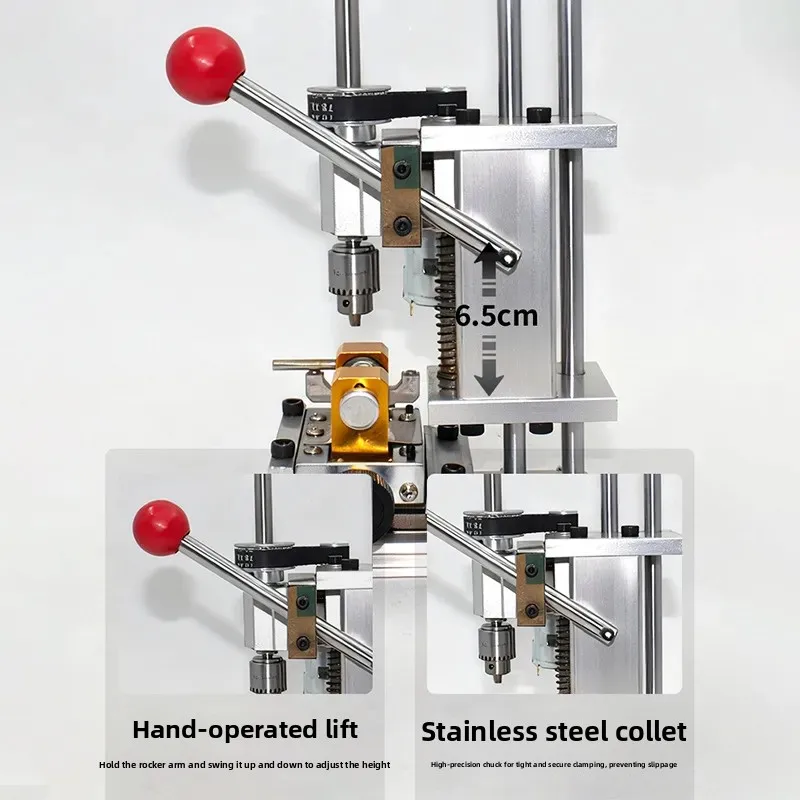 For High Power Precision Mini Bench Drill Multi Function Desktop Electric Drilling Machine for Household Small High Accuracy