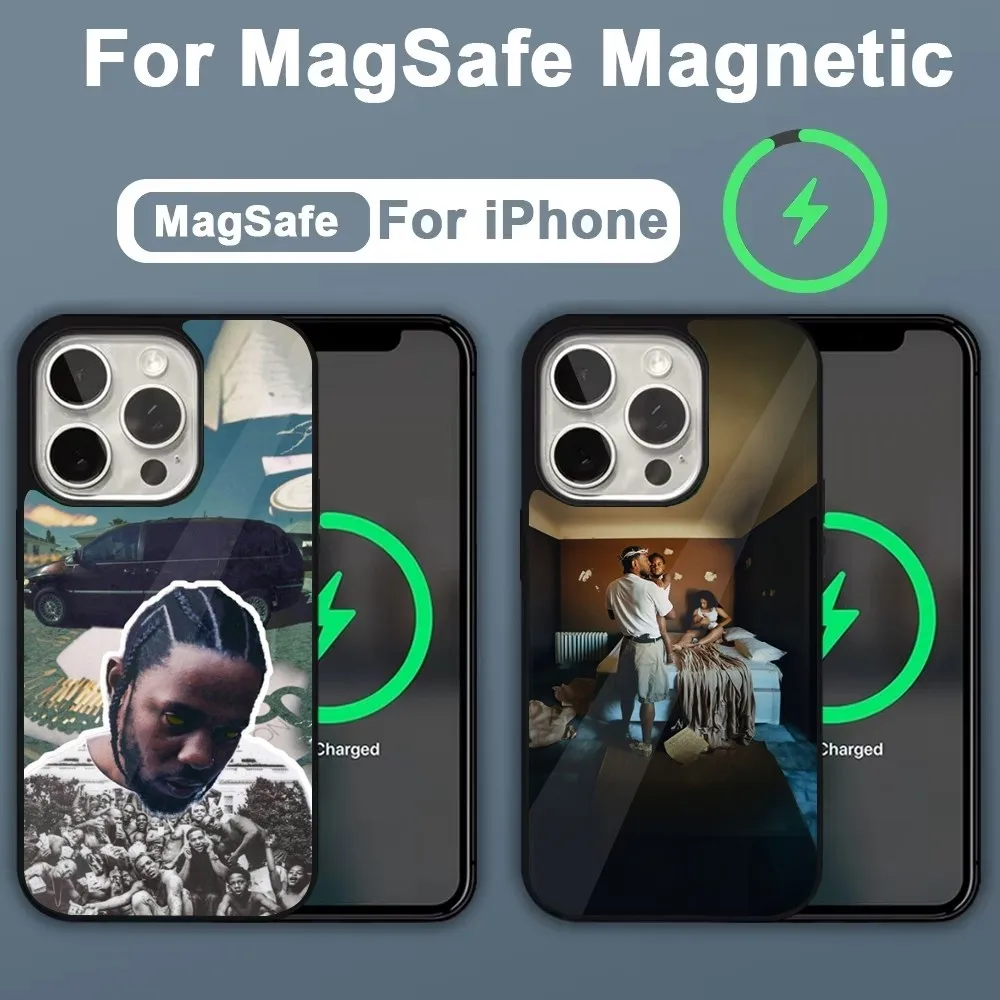 Rapper K-Kendrick L-Lamar Phone Case For iPhone 16,15,14,13,12,11,Plus,Pro,Max,Mini Magsafe Magnetic Wireless Charging