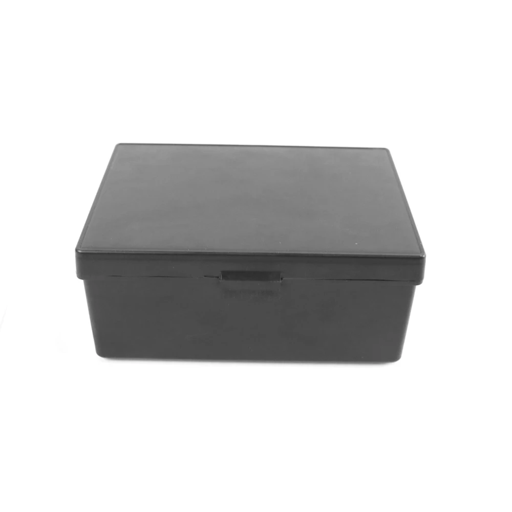 QXR BB4 ESD Small Box Flap Cover Small Black Antistatic Plastic Box Conductive Storage Box Of Repair Bench