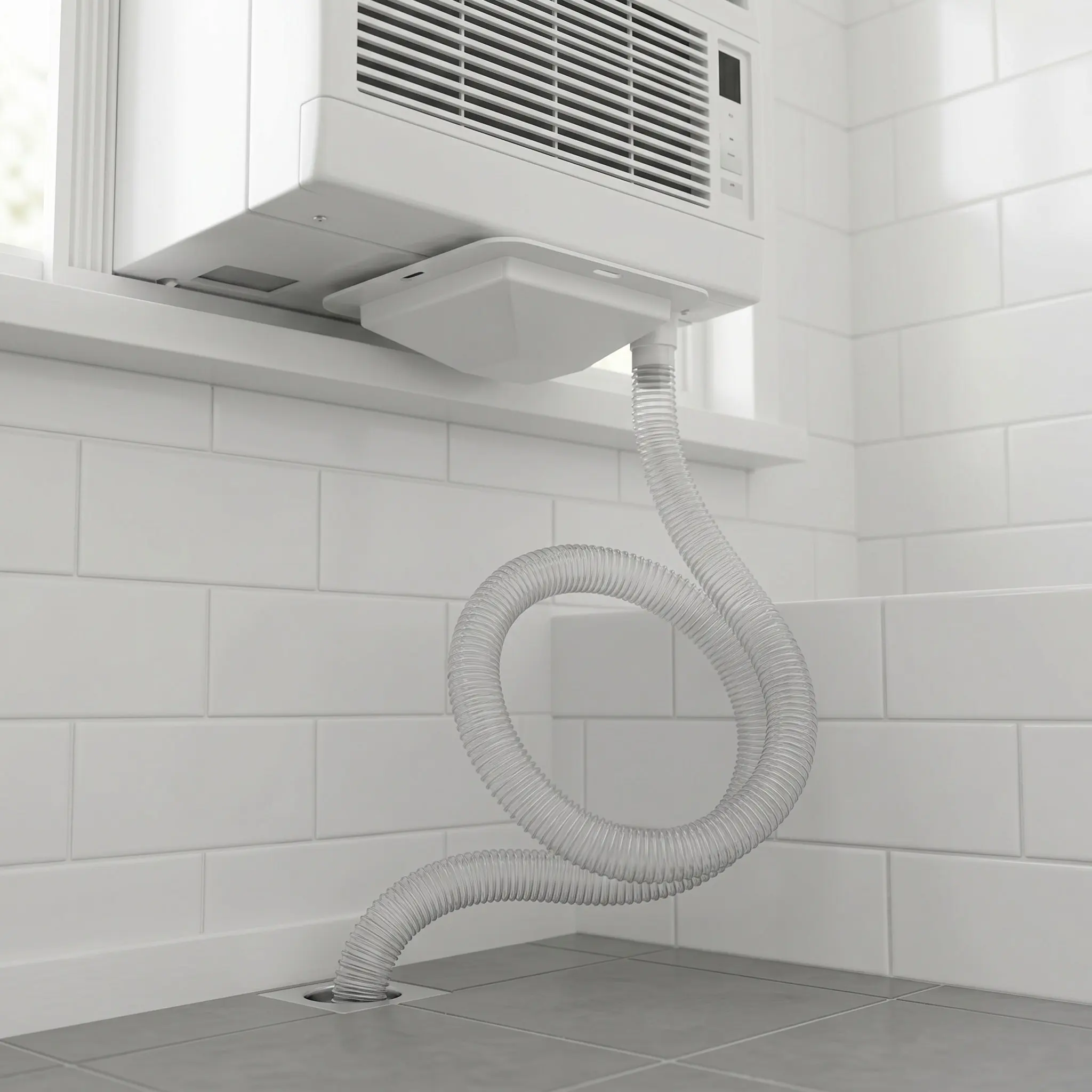 1Set Air Conditioner Drip Tray Plastic Condensate Drain Pan for Window Ac Units Efficient Leakage Prevention Weather Resistant