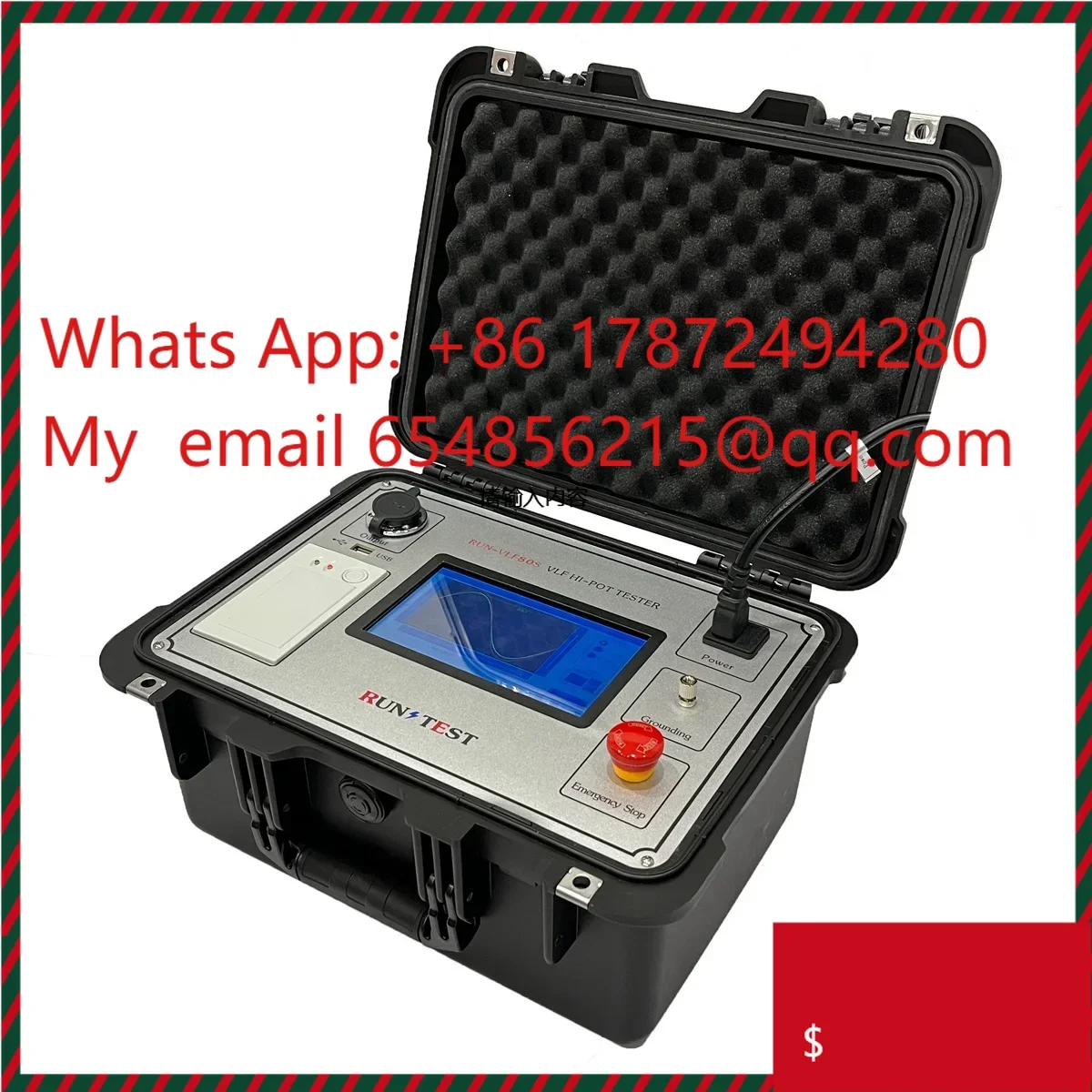 40kv Very Low Frequency Vlf High Voltage Generator Hipot Tester 0.1Hz Vlf Cable Tester with Factory Price
