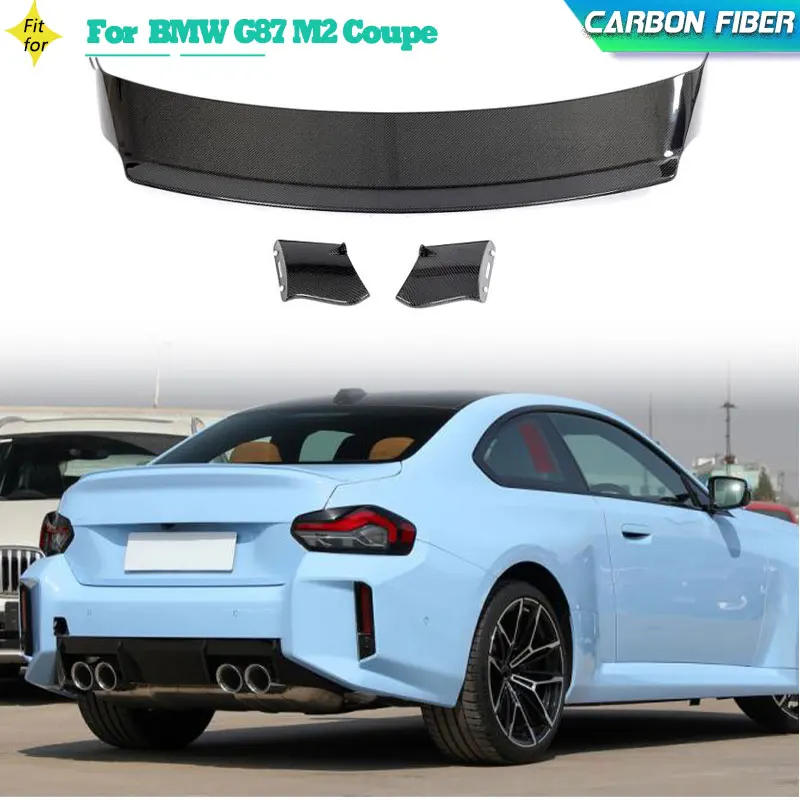 

Real Carbon Fiber Car Rear Trunk Spoiler Wing For BMW G87 M2 Coupe 2-Door 2023 Racing Rear Boot Lip Wing Lip Spoiler