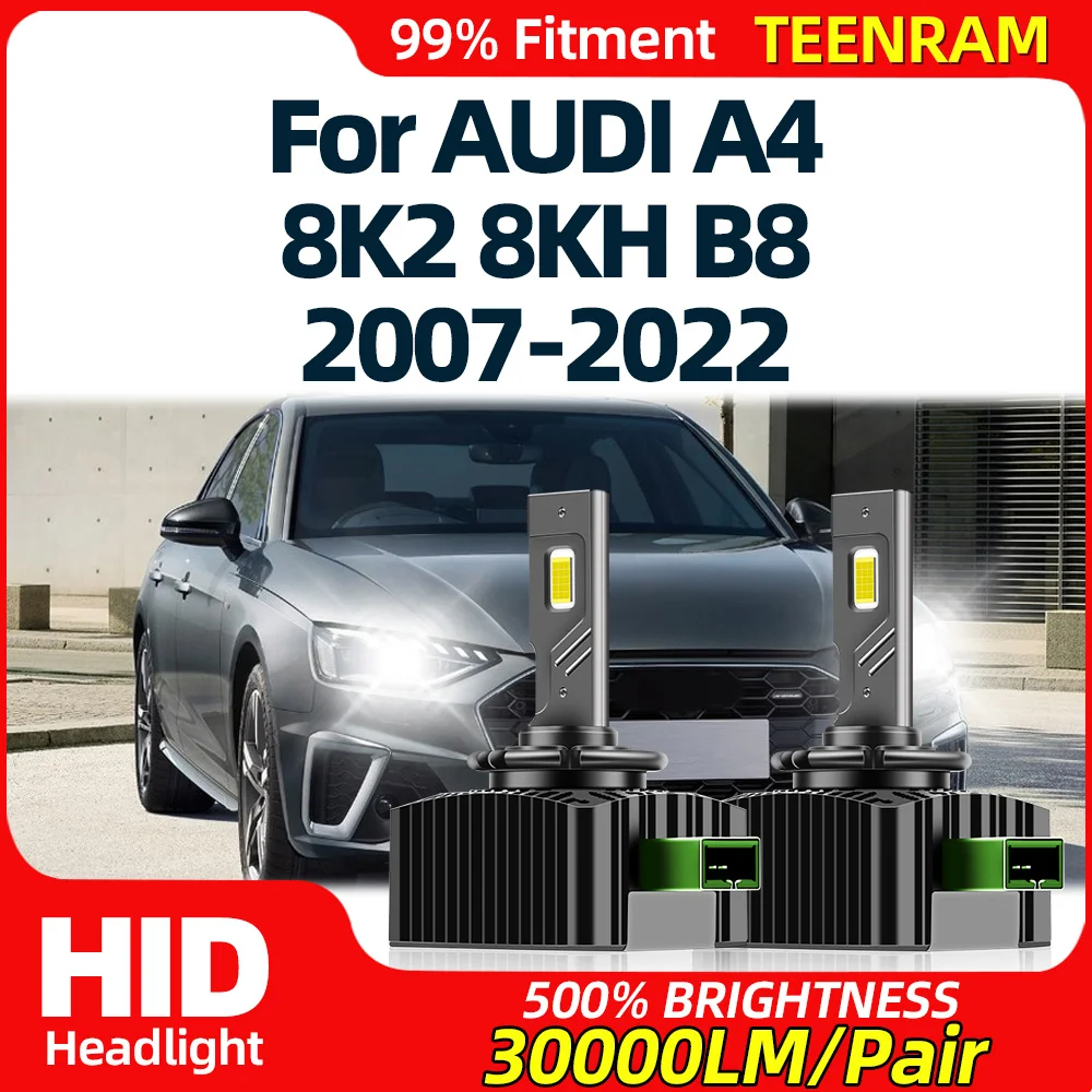 

Canbus LED Headlight Bulbs 30000LM 120W Super Bright Car Xenon Lights 12V For AUDI A4 8K2 8KH B8 2007-2018 2019 2020 2021 2022