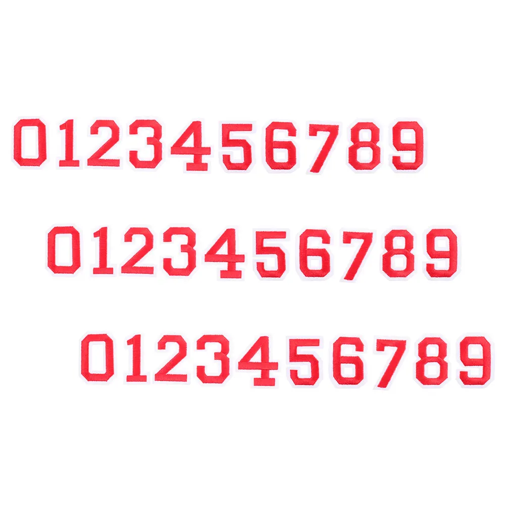 

3 set 3 Sets Self-Adhesive Stickers Non-Woven Fabric Weather-Resistant Number Labels for Team Sports Gear Sticky Numbers