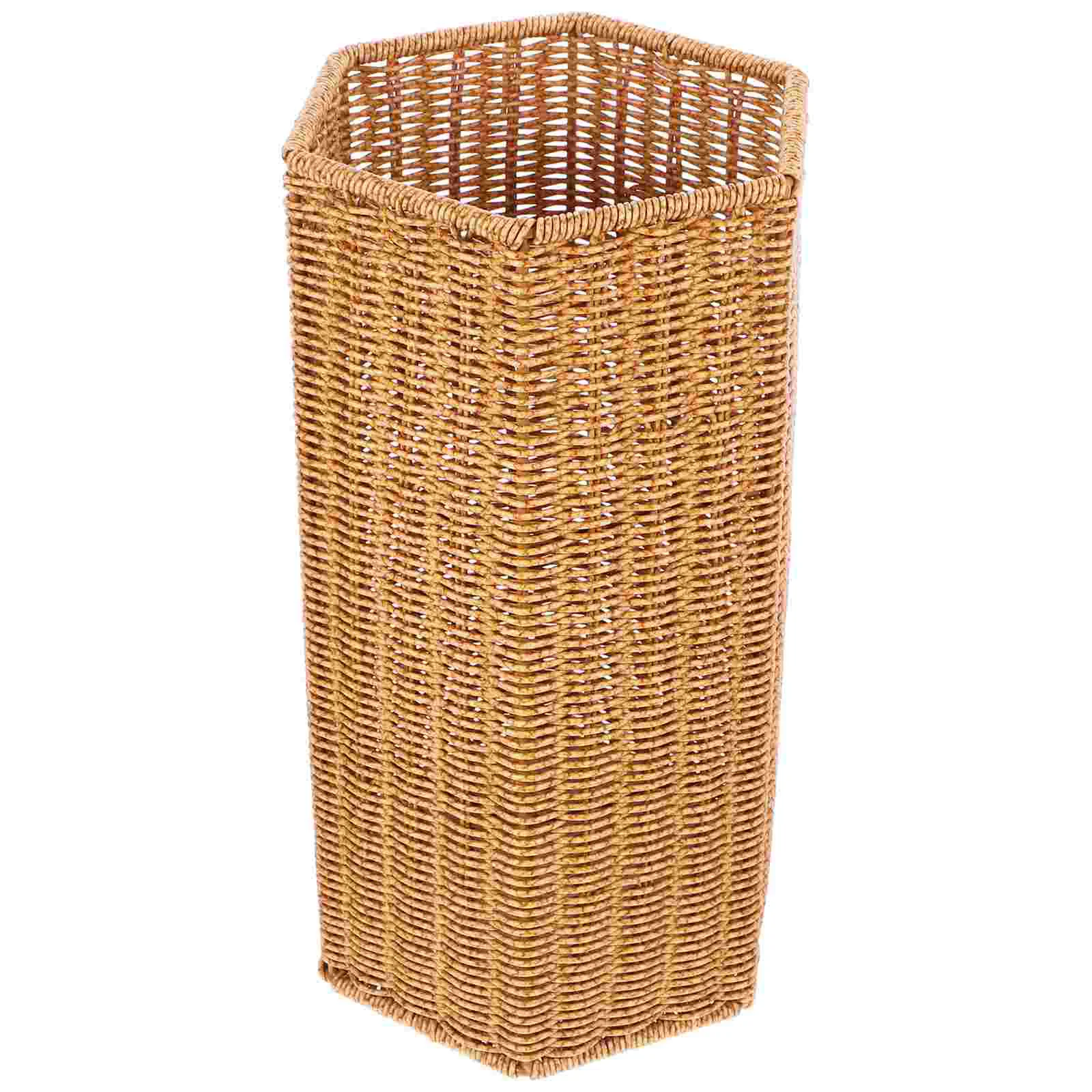 

Umbrella Storage Rack Home Accessories Woven Bamboo Walking Stick Holder Bucket Organizer Iron