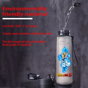 زجاجة ماء تشبه كرة التنين كوب رياضي خارجي محمول بسعة كبيرة للأطفال هدية عطلة 560 مل أفضل 12 مبيعات بالحجم الكامل Goku - No10