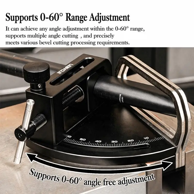 Bike Tube Cutting Guide with Screw Grip for Frame Repair Work 