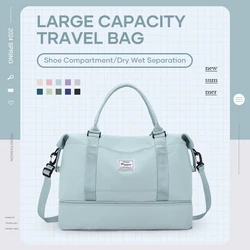 Large Capacity Bag Sports and Gym Travel Backpack,Expandable Waterproof Travel Bags for Women's, Airplane Travebags Weekend Bag