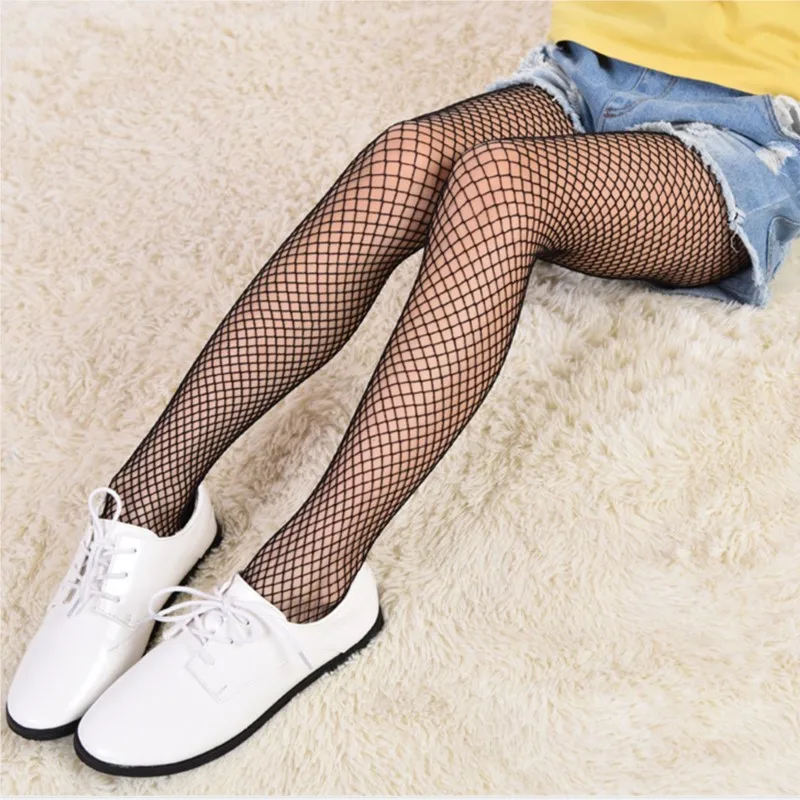 

Fashion Fishnet Pantyhose Tights Children Net Grid Stocking Kids Girls Mesh Stockings