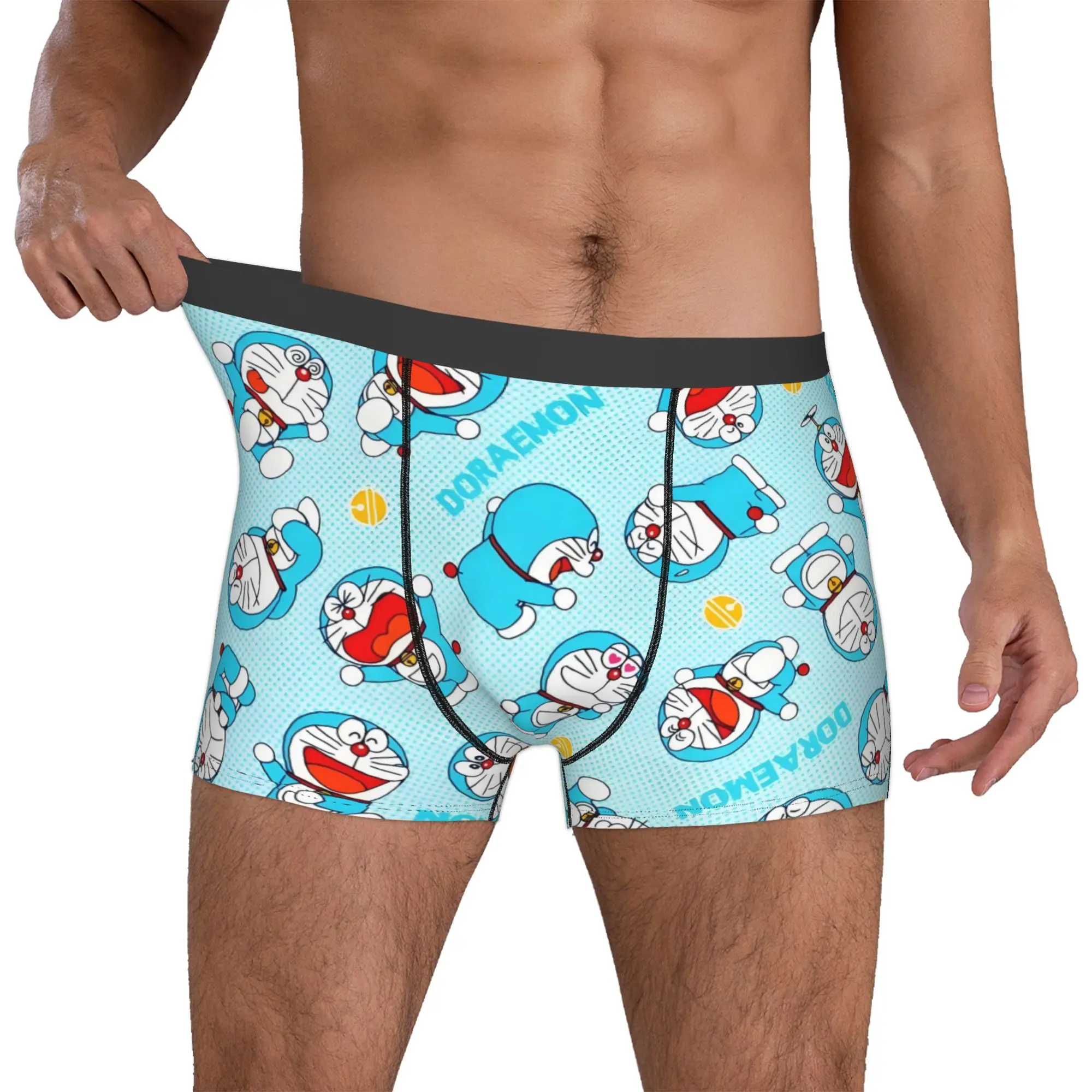 

Custom D-Doraemones Manga Boxers Shorts Mens Comic Briefs Underwear Novelty Underpants