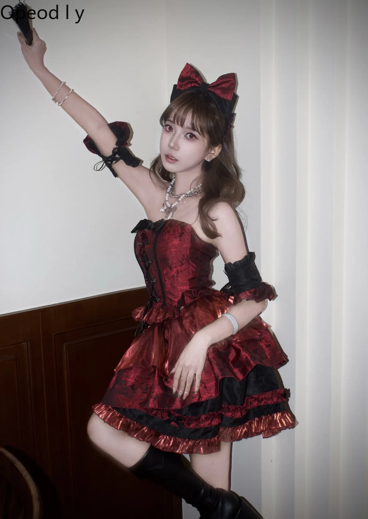 

Sweet and Elegant Ballet Style Lady Lolita Set 2026 New Japanese Original High Waist and Thin Lolita Tutu Skirt Three-piece Set