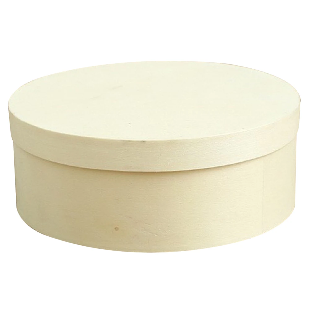 

Round Wooden Box with Lid Gift Packing Wooden Box Wooden Storage Box Candy Wood Box