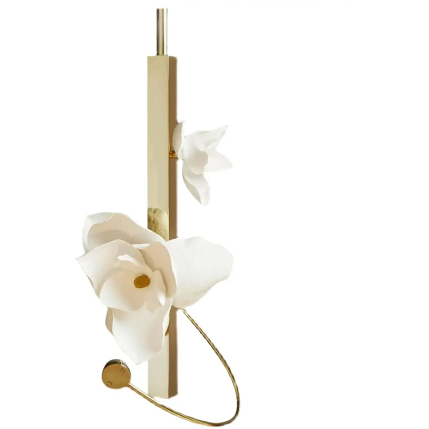 New Chinese golden lotus pendant lights modern restaurant light Nordic decoration bedroom bedside LED pendant lamps lighting