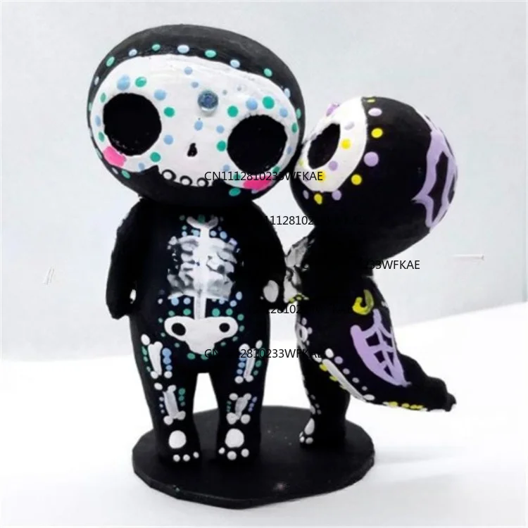 Sugar Skull Couple Figurine Sugar Skull Couple Statue Decoration view 4