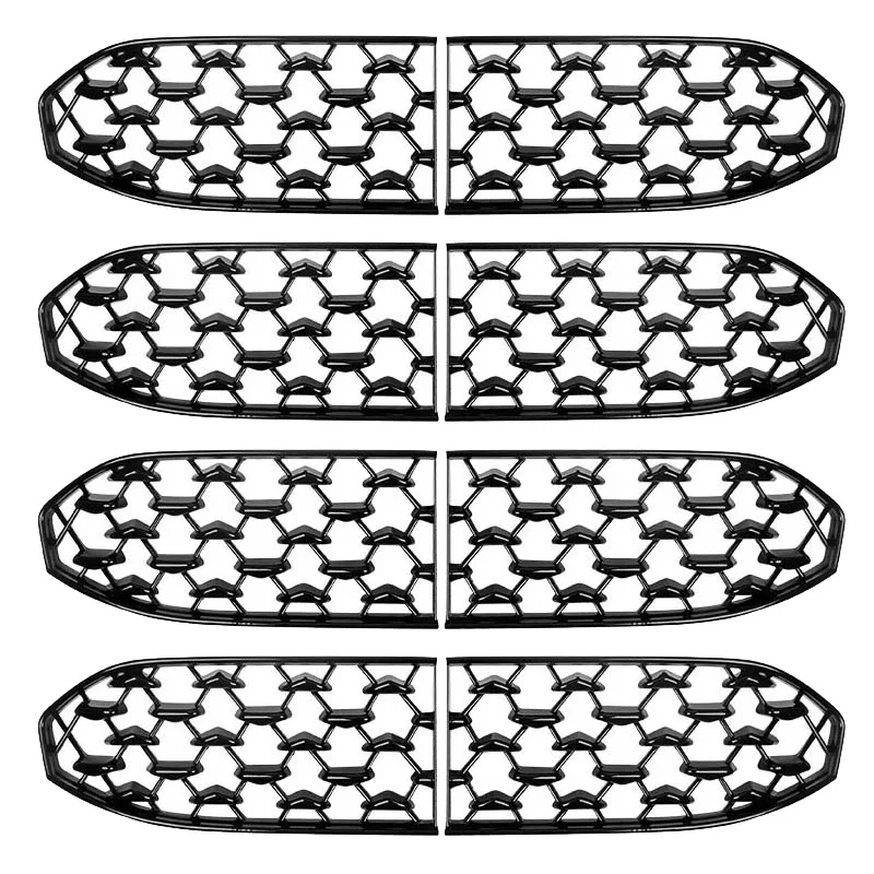 

8X Car Front Lower Grille Bumper Grille Cover Decoration For Mazda CX30 CX-30 2020-2021