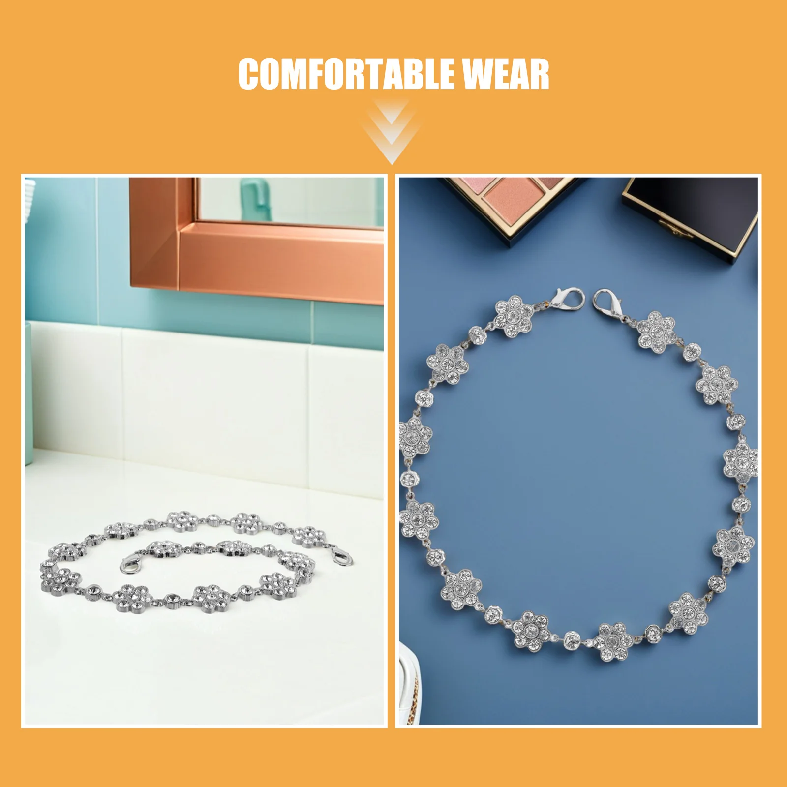 2 шт., сменная цепочка для кошелька со стразами, регулируемый широкий металлический ремешок для сумки, удлинитель кошелька через плечо, декоративные цепочки для сумок