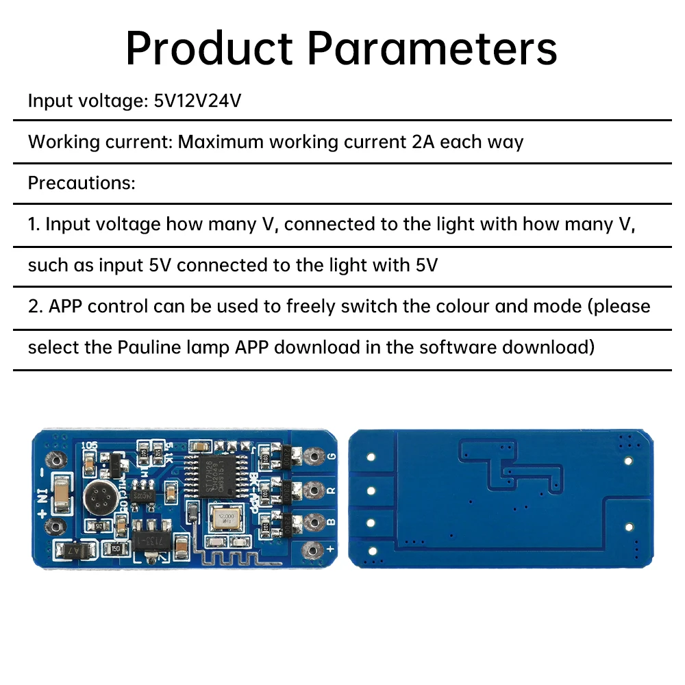 5V 12V 24V RGB Kolorowy moduł migający Kontroler oświetlenia taśmowego LED Zmiana koloru Światła otoczenia