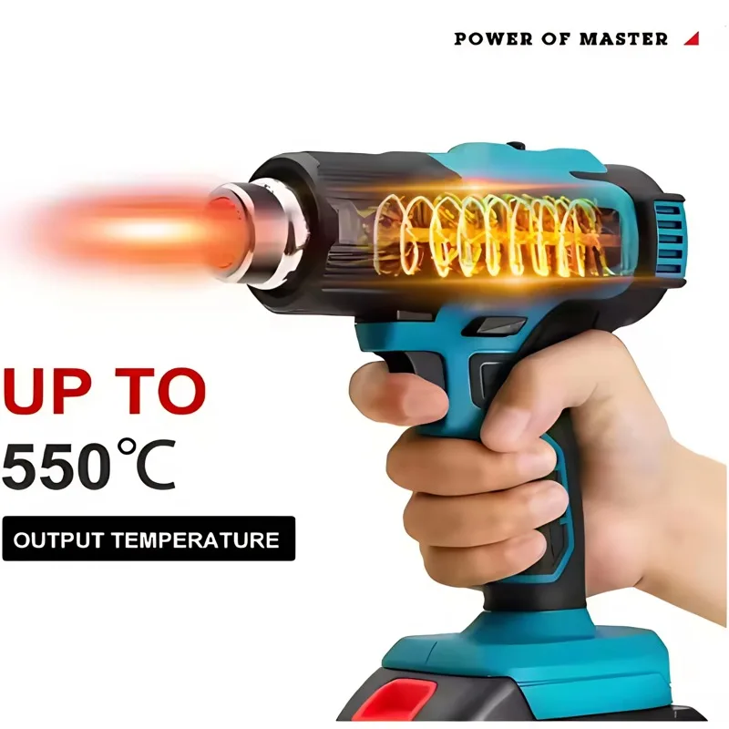 

DHG181Z 18V Makita Cordless Heat Gun LXT Lithium Power Tools 150-550ºC Shrink Film Baking Gun Clear Sticker
