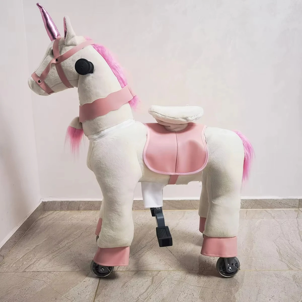 

Ce Certified Shopping Mall Toys Mechanical Riding on Wheels Walking Toys Animal Riding Horses