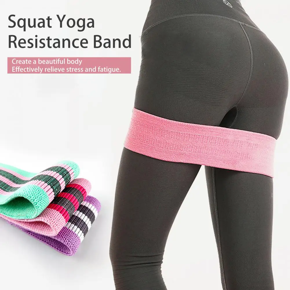 Curves Resistance Bands Anti-slip Texture Fitness Bands Strength Training Resistance Band For Legs Glutes Hips Yoga For Building