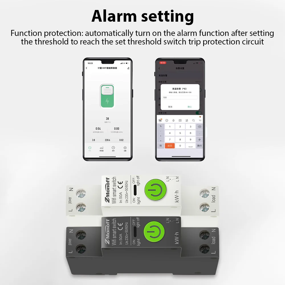 Smart Home Smart Circuit Breaker Tuya APP WiFi Enabled Circuit Breaker Electricity Statistics Leakage Switch Leakage Protection